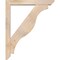 Ekena Millwork Funston Slat Smooth Bracket w/ Offset Brace, Douglas Fir, 5 1/2"W x 36"D x 44"H BKT0604X36X44FST06SDF - alternate 2